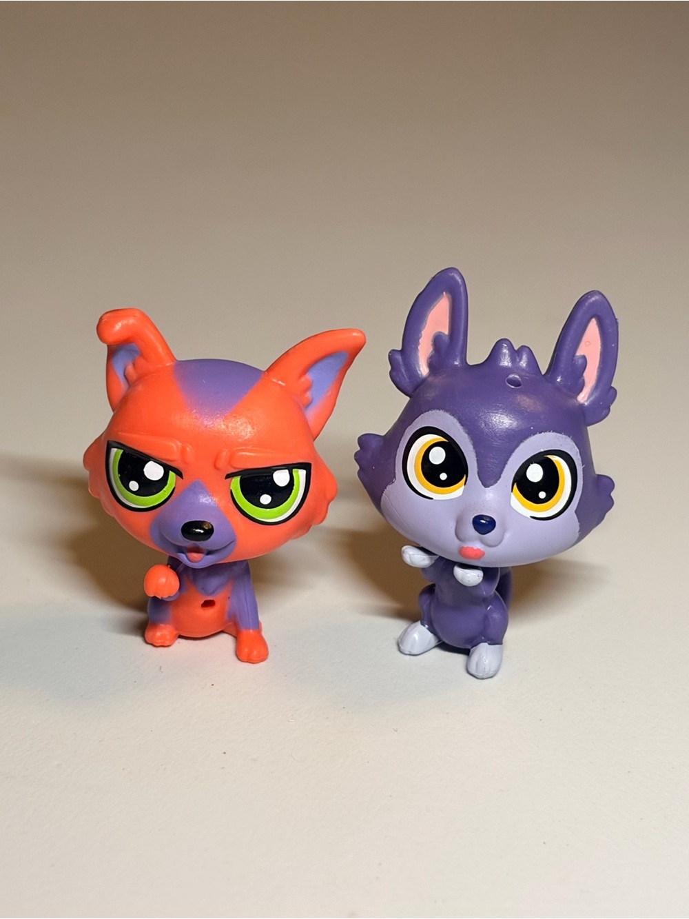 Littlest Pet Shop Orange & Purple Fox Duo